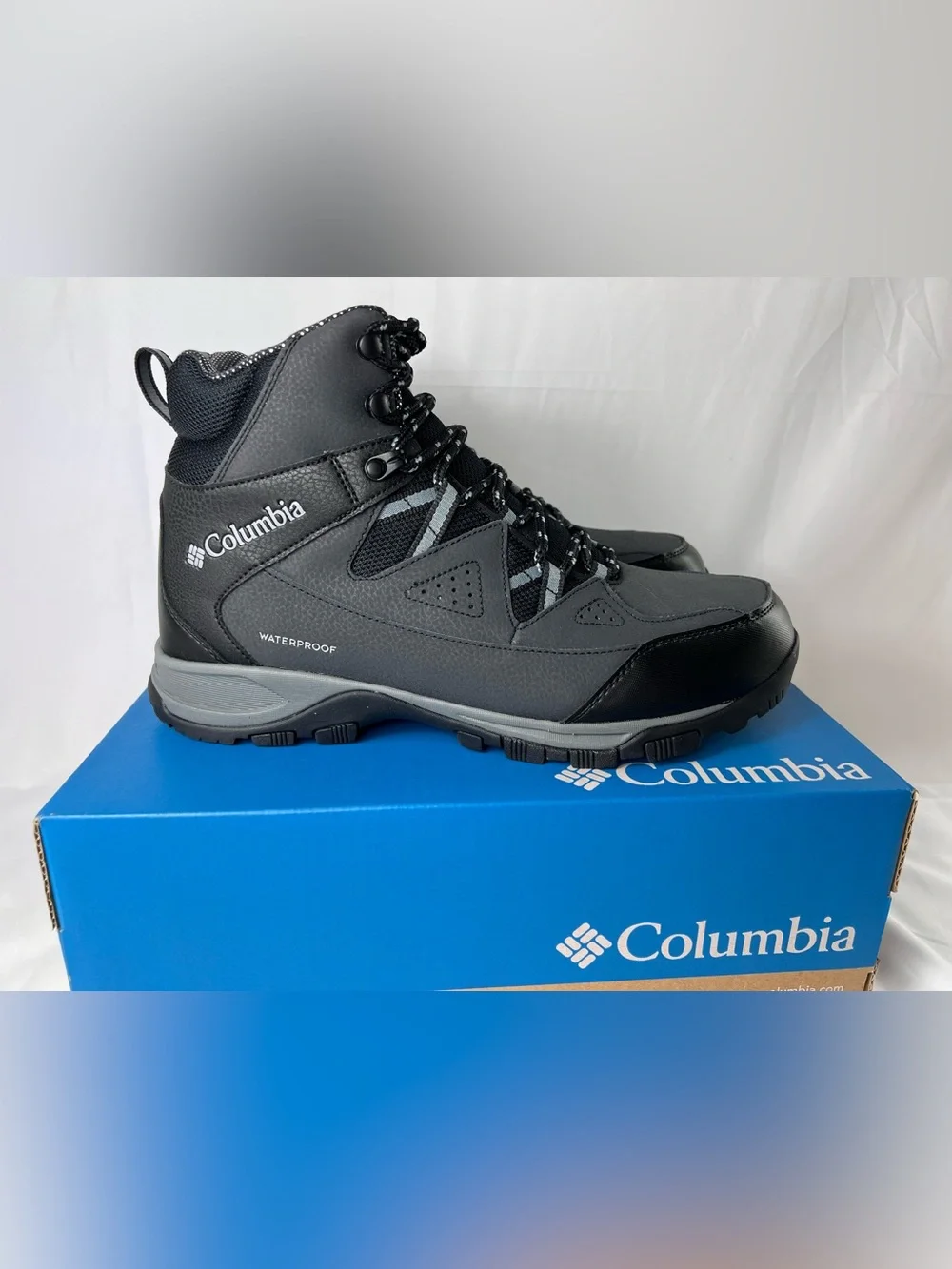Columbia Waterproof 200G Insulation Gray/Black Size 11.5